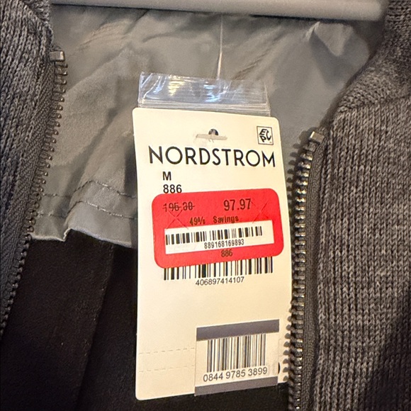 Gray Soft-Cloth Zip-Up Jacket - Picture 3 of 4